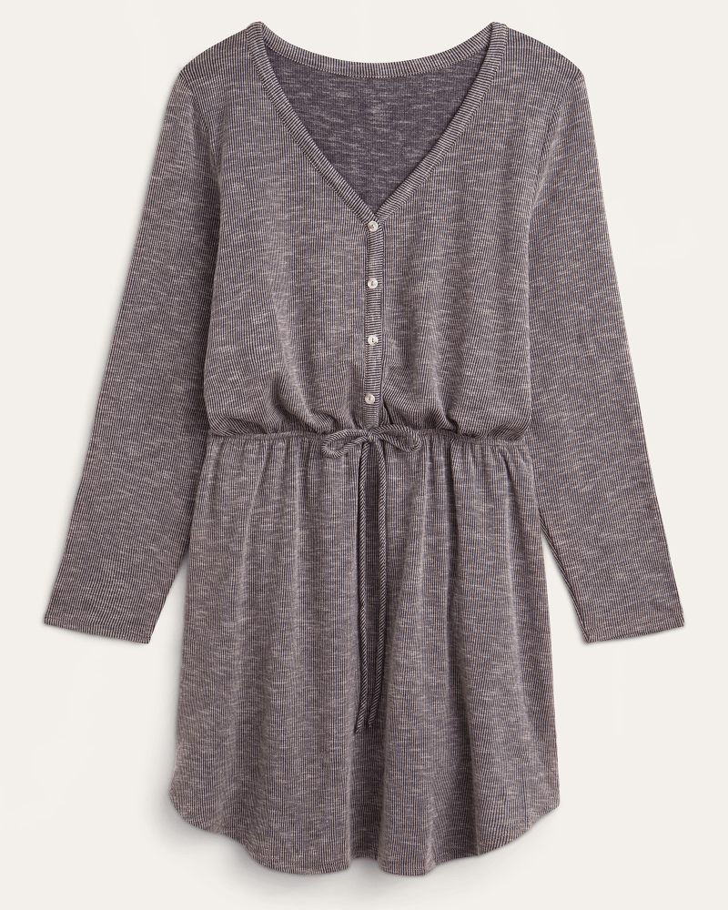 Front of plus size Bethany Button-Front Drawstring Dress by Gilli | Dia&Co | dia_product_style_image_id:176127